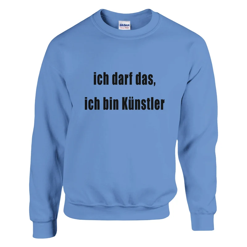ICH DARF DAS, ICH BIN KÜNSTLER - Classic Unisex Crewneck Sweatshirt | Gildan® 18000