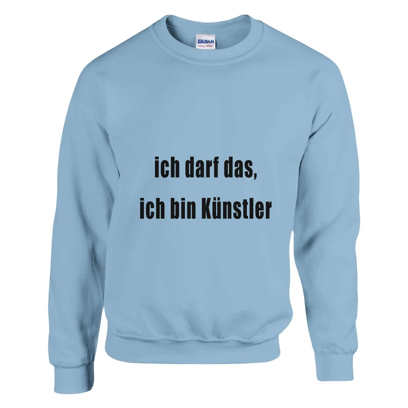 ICH DARF DAS, ICH BIN KÜNSTLER - Classic Unisex Crewneck Sweatshirt | Gildan® 18000