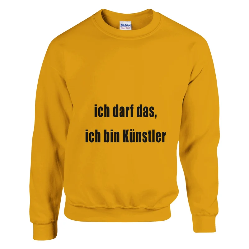 ICH DARF DAS, ICH BIN KÜNSTLER - Classic Unisex Crewneck Sweatshirt | Gildan® 18000
