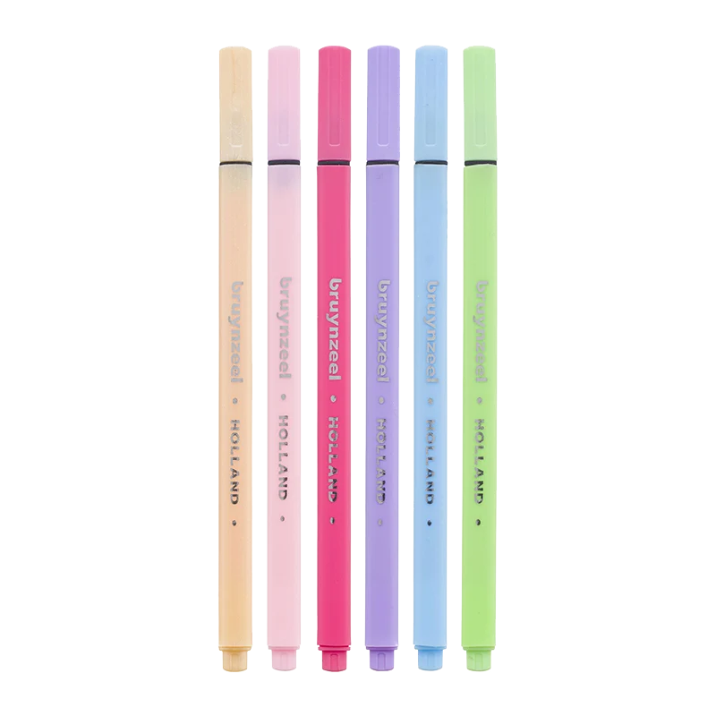 Fineliner-Set Bruynzeel Pastel / 6-teilig 0,4 mm