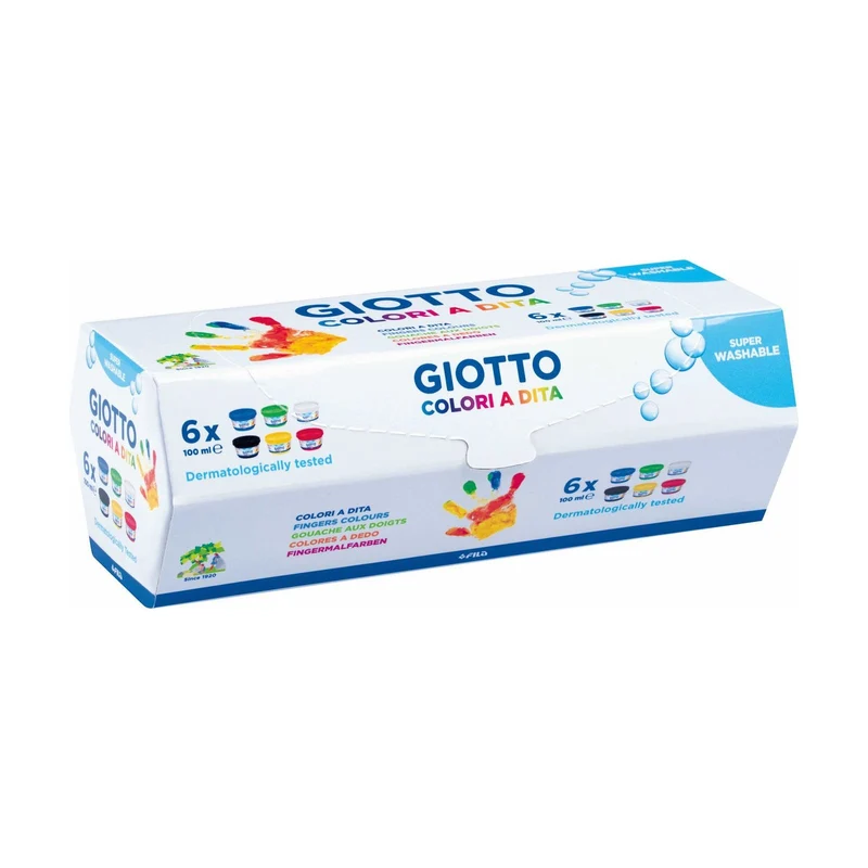 Prstové farby GIOTTO Be-Be 6 x 100 ml