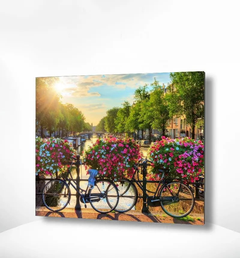 Malen nach Zahlen Amsterdam und Blumen