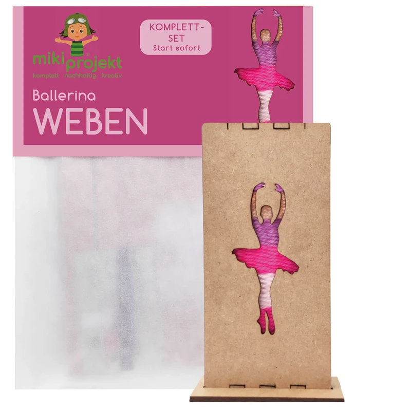 Bastelset Ballerina - Weben für Kinder