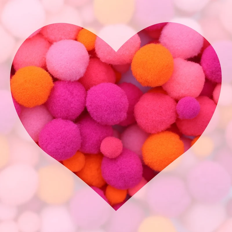 Lulubug PomPon Set, 500 Stück "Neon"