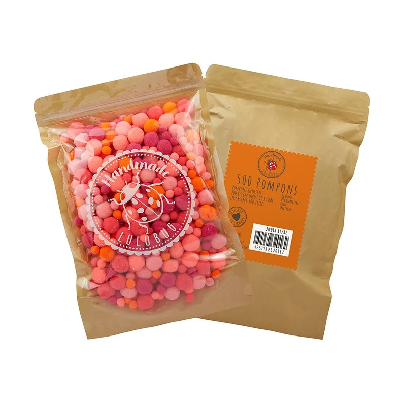 Lulubug PomPon Set, 500 Stück "Neon"