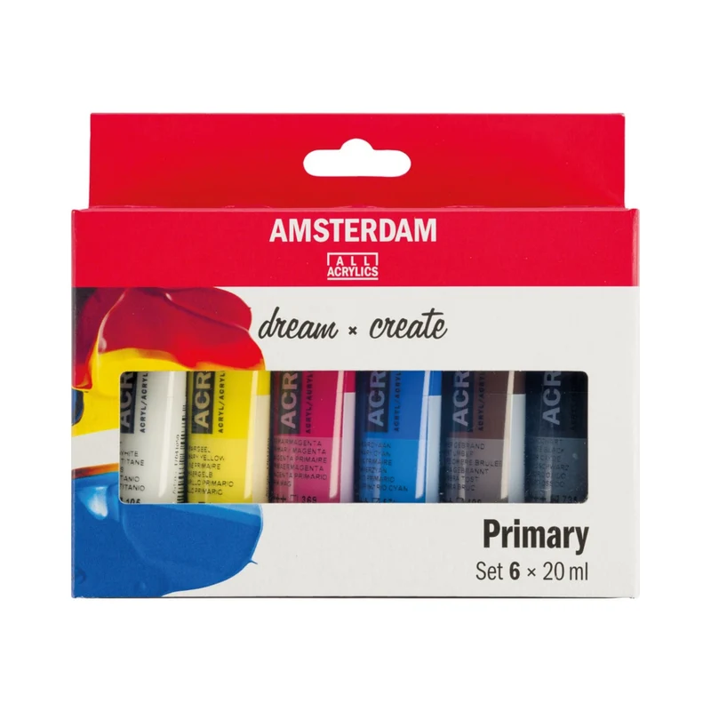 Amsterdam | Acrylic Acrylfarben Set 6 × 20 ml hochpigmentiert & lichtecht