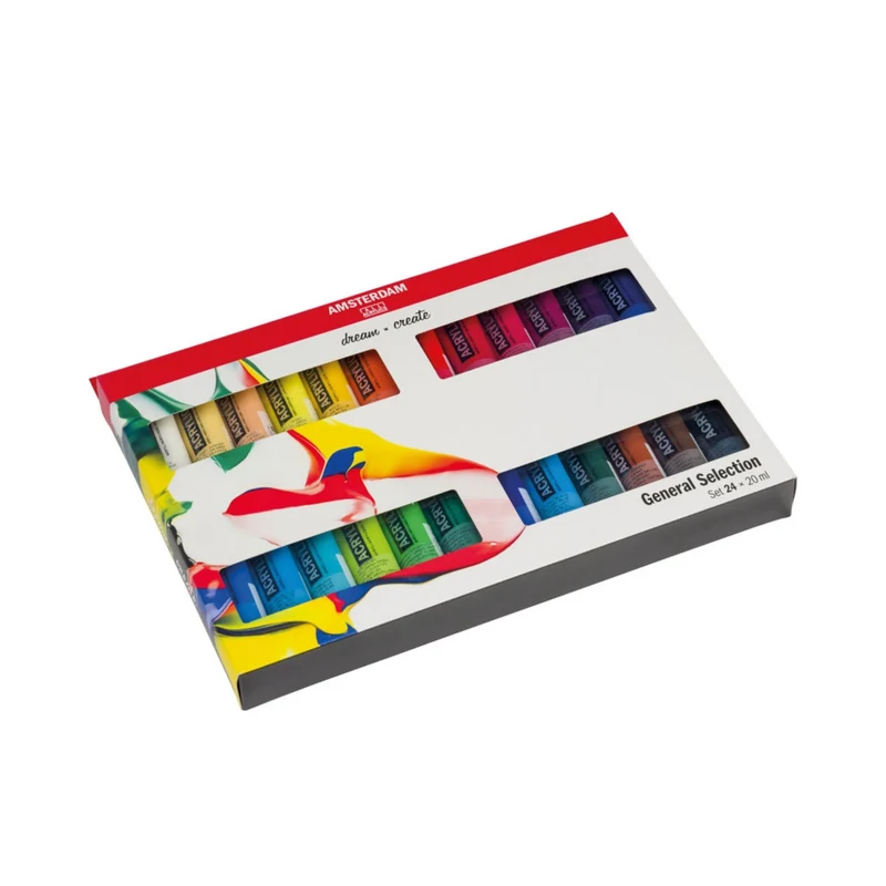 Amsterdam | Acrylic Acrylfarben Set 24 × 20 ml, hochpigmentiert & lichtecht