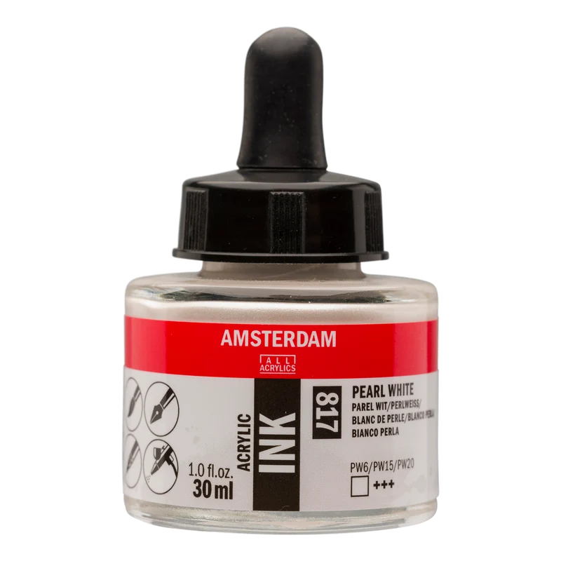 Royal Talens AMSTERDAM Acrylic Ink - Perlweiß 817 (30ml)