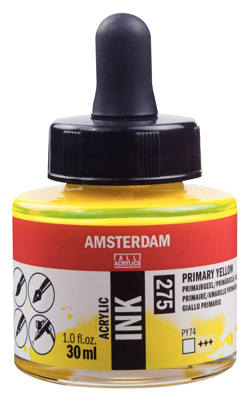Royal Talens AMSTERDAM Acrylic Ink - Primärgelb 275 (30ml)