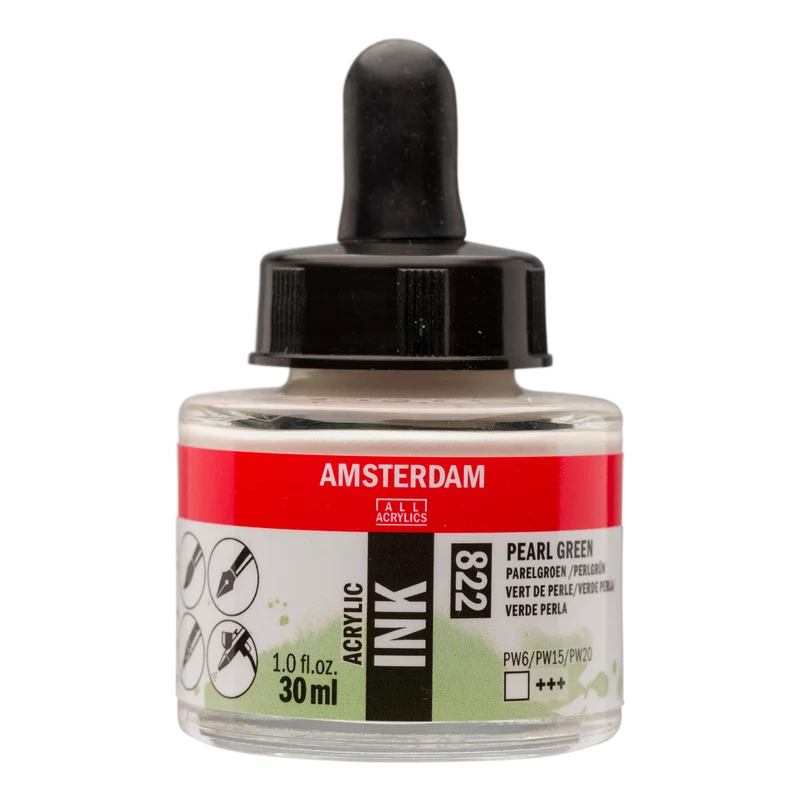 Royal Talens AMSTERDAM Acrylic Ink - Perlgrün 822 (30ml)