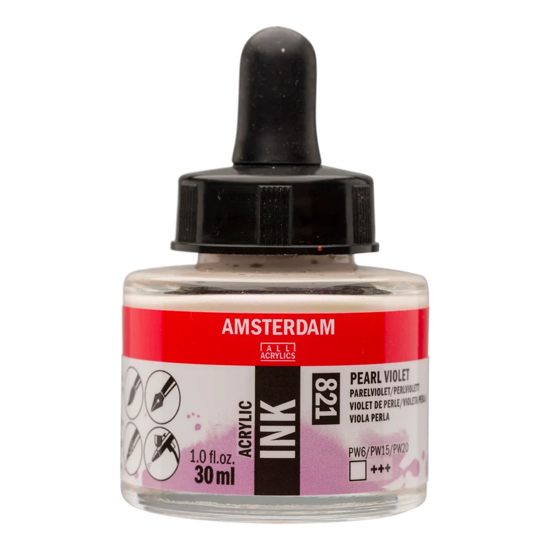 Royal Talens AMSTERDAM Acrylic Ink - Perlviolett 821 (30ml)