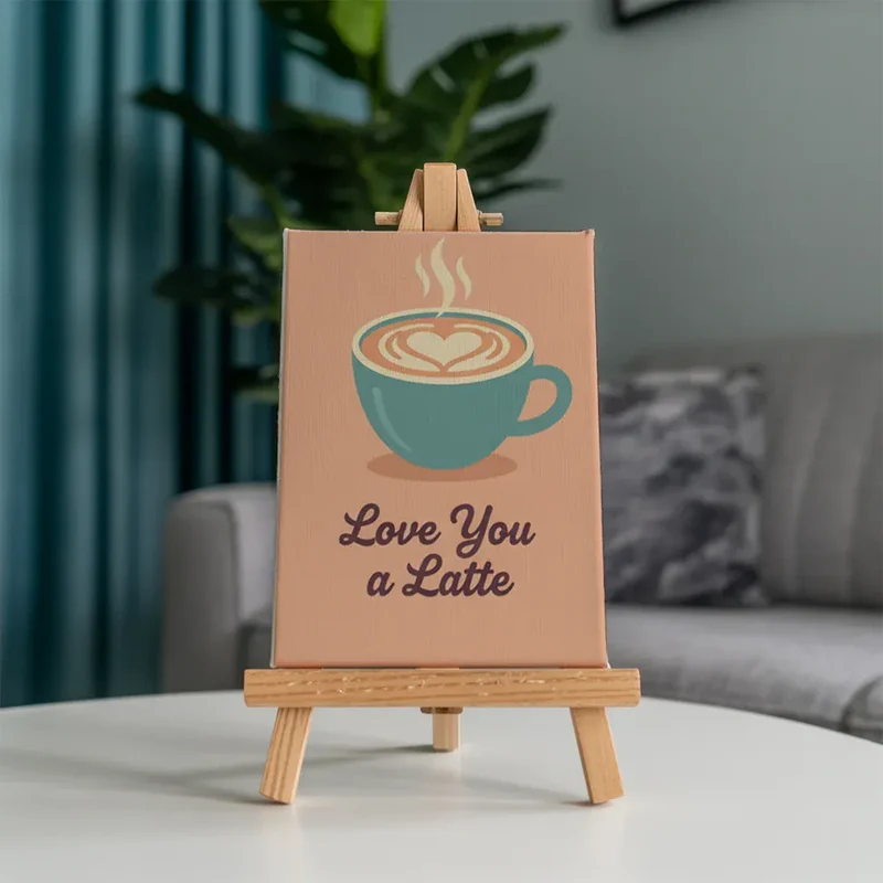 Malen nach Zahlen – 6 Mini-Gemälde - Kaffee & Chill