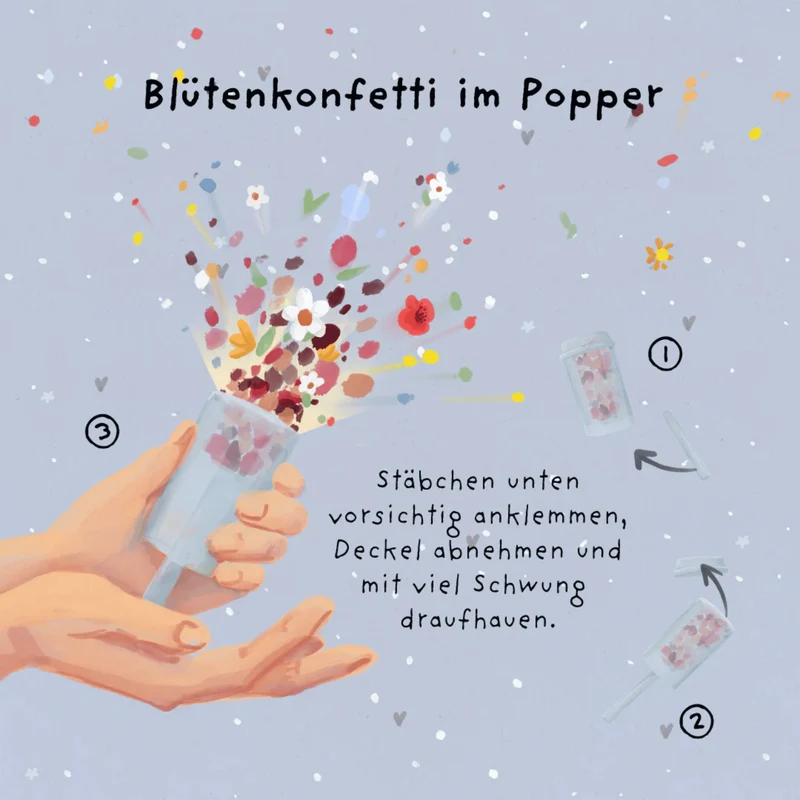 Die Stadtgärtner Blütenkonfetti im Popper - Namaste Bitches