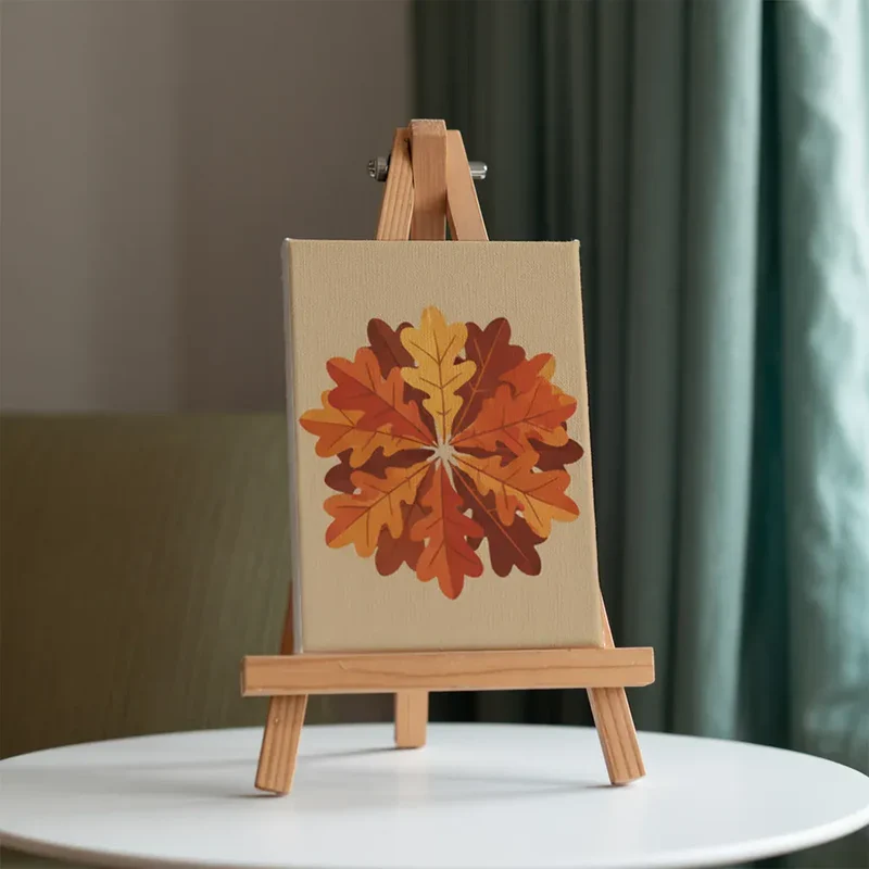 Malen nach Zahlen – 6 Mini-Gemälde - Flüsternde Herbstblätter