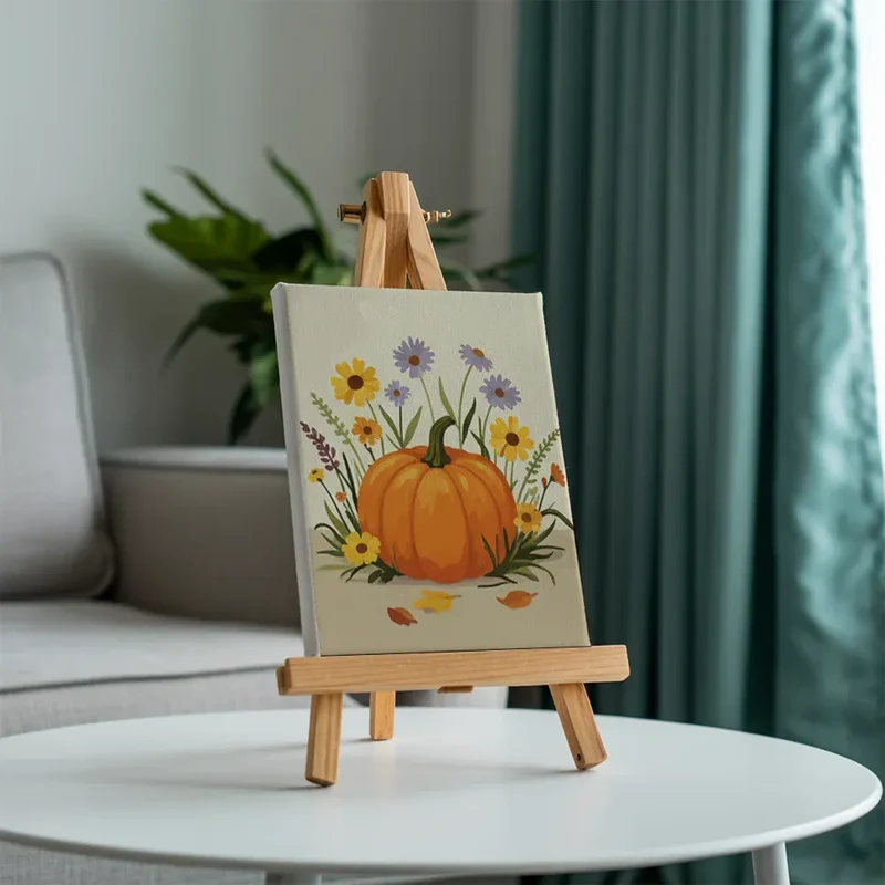 Malen nach Zahlen – 6 Mini-Gemälde - Saisonblüte