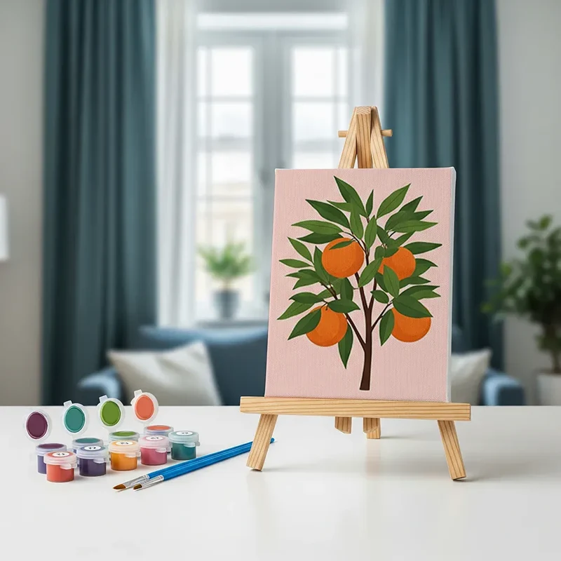 Malen nach Zahlen – 6 Mini-Gemälde - Die Obstkollektion
