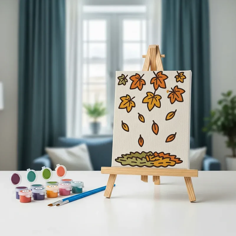 Malen nach Zahlen – 3 Mini-Gemälde - Herbstglück