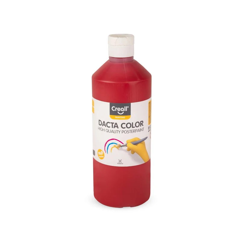 Creall | Dacta Color Plakatfarbe 500ml Flasche Wasserbasiert, Mischbar & wasserverdünnbar