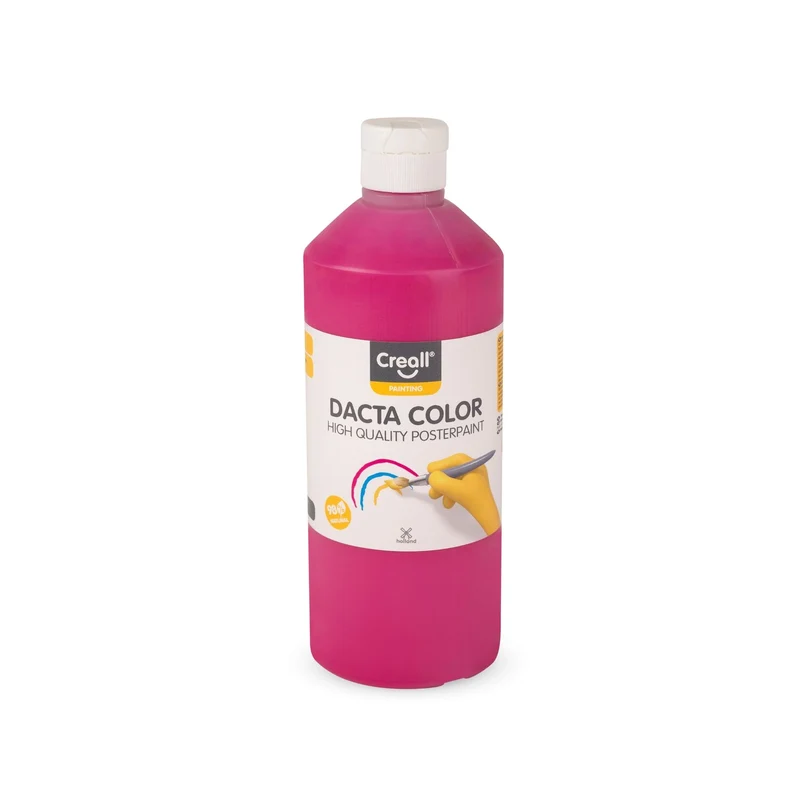 Creall | Dacta Color Plakatfarbe 500ml Flasche Wasserbasiert, Mischbar & wasserverdünnbar