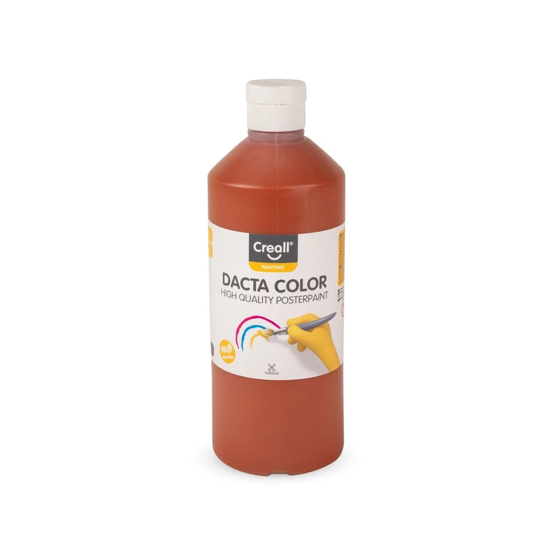 Creall | Dacta Color Plakatfarbe 500ml Flasche Wasserbasiert, Mischbar & wasserverdünnbar