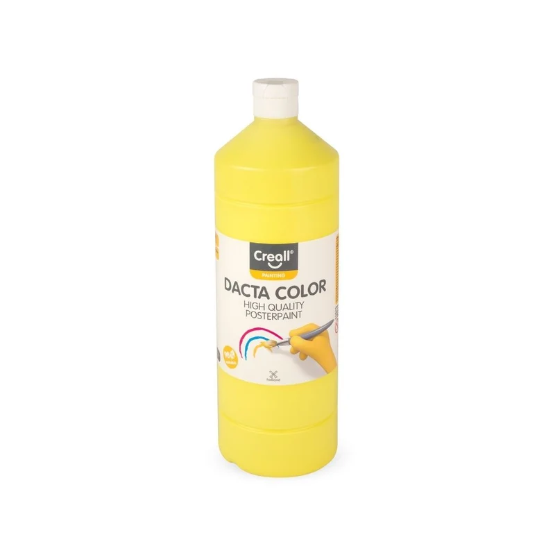 Creall | Dacta Color Plakatfarbe 1L Flasche Wasserbasiert, Mischbar & wasserverdünnbar