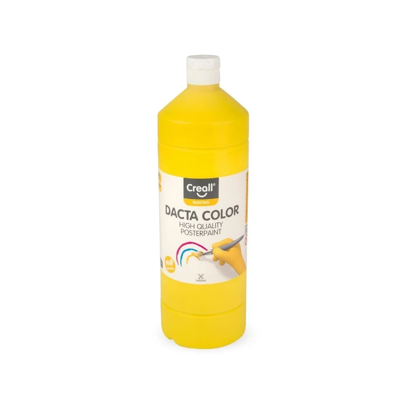 Creall | Dacta Color Plakatfarbe 1L Flasche Wasserbasiert, Mischbar & wasserverdünnbar