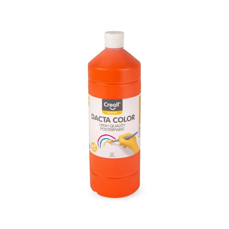 Creall | Dacta Color Plakatfarbe 1L Flasche Wasserbasiert, Mischbar & wasserverdünnbar