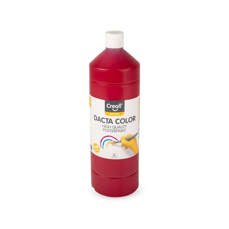 Creall | Dacta Color Plakatfarbe 1L Flasche Wasserbasiert, Mischbar & wasserverdünnbar
