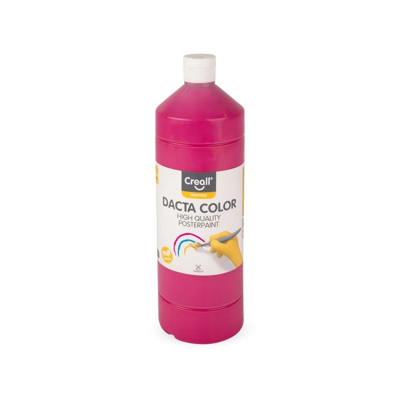 Creall | Dacta Color Plakatfarbe 1L Flasche Wasserbasiert, Mischbar & wasserverdünnbar