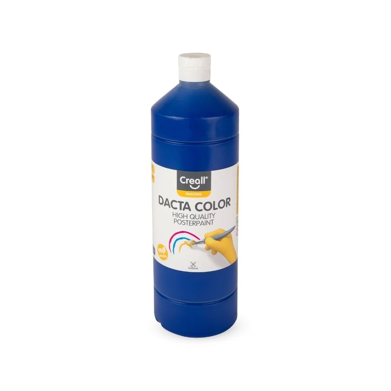 Creall | Dacta Color Plakatfarbe 1L Flasche Wasserbasiert, Mischbar & wasserverdünnbar