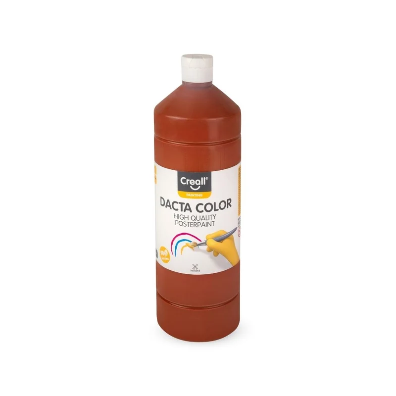 Creall | Dacta Color Plakatfarbe 1L Flasche Wasserbasiert, Mischbar & wasserverdünnbar