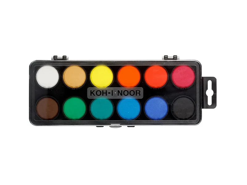 KOH-I-NOOR | Watercolours Wasserfarben Aquarellfarben Set 12 Farben