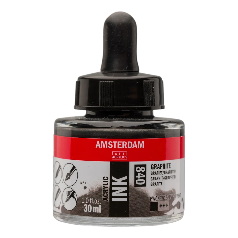 Royal Talens AMSTERDAM Acrylic Ink - Graphit 840 (30ml)
