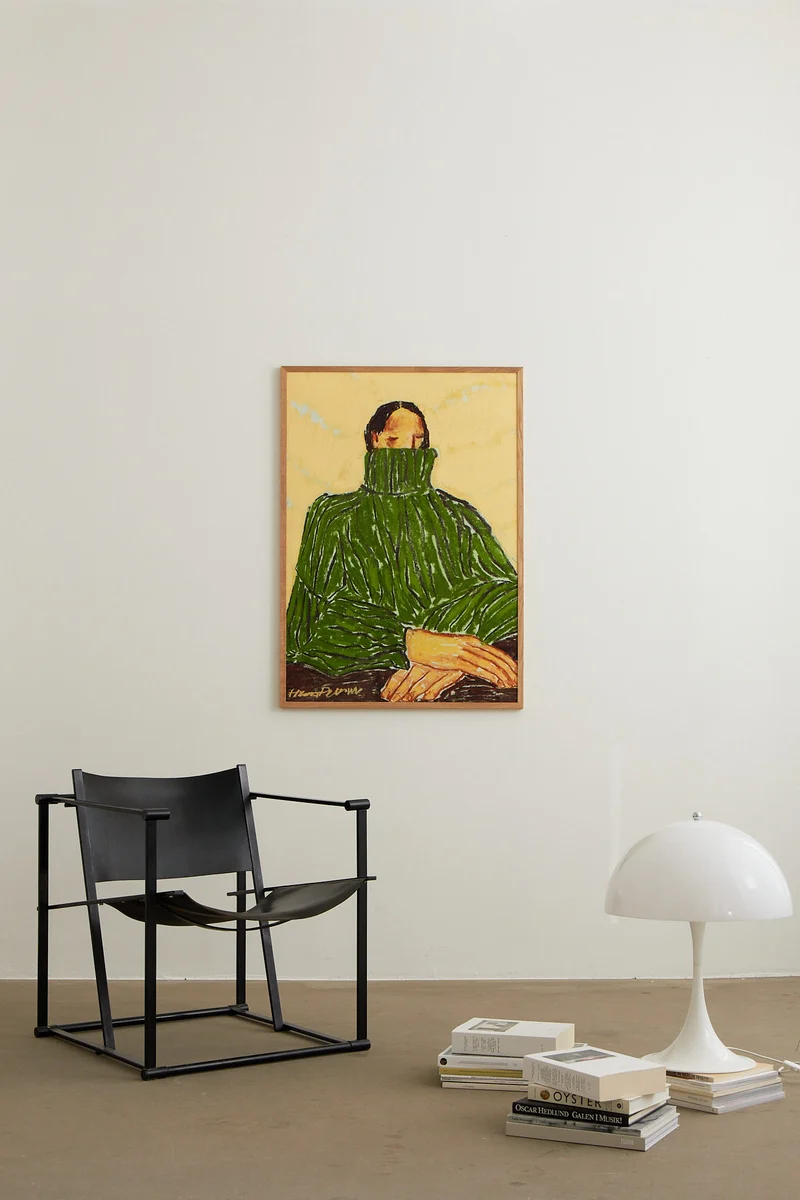 Green turtleneck