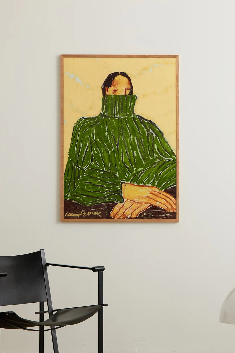 Green turtleneck