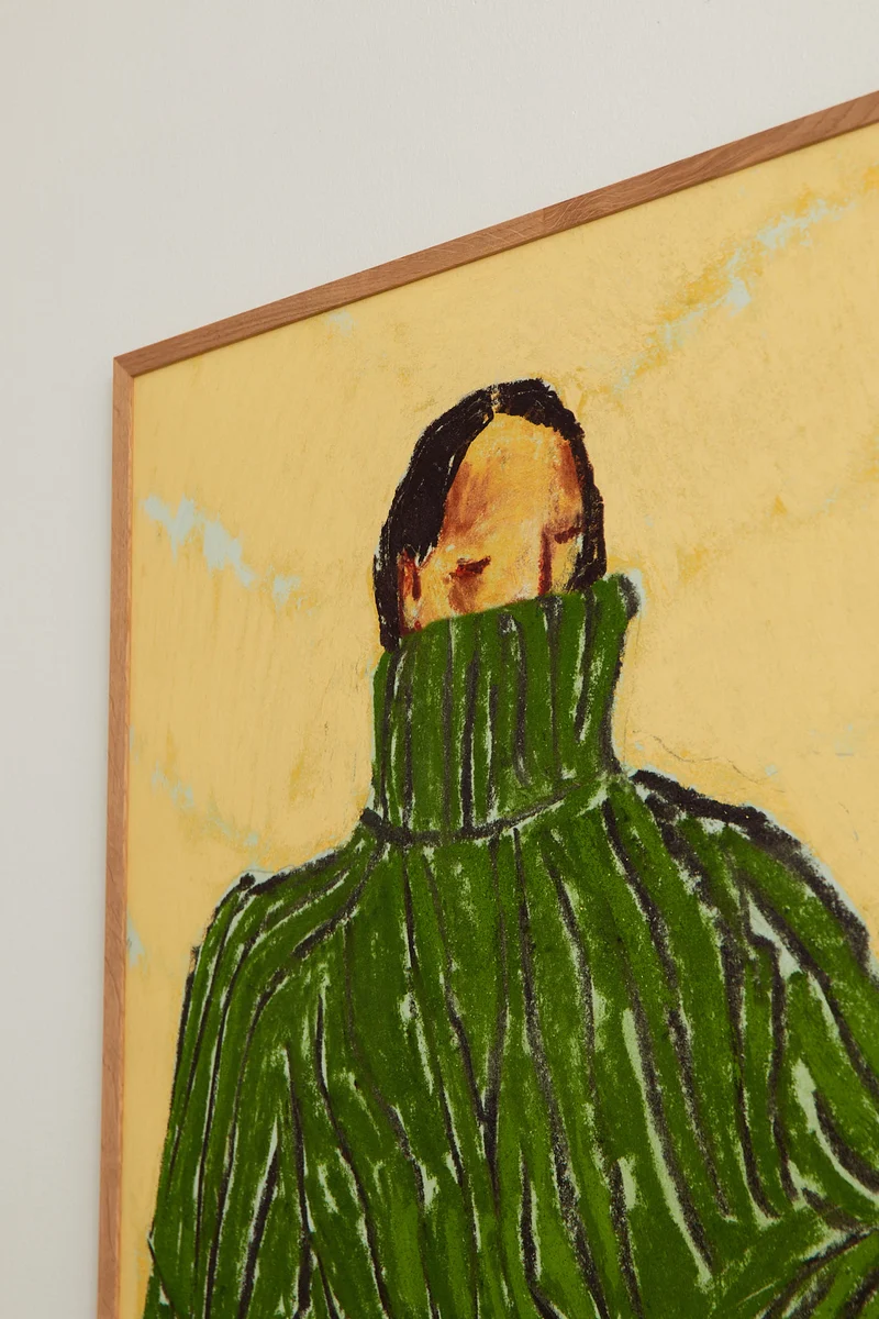 Green turtleneck