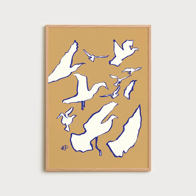 Birds toffee blue