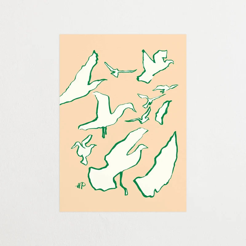 Birds sand green