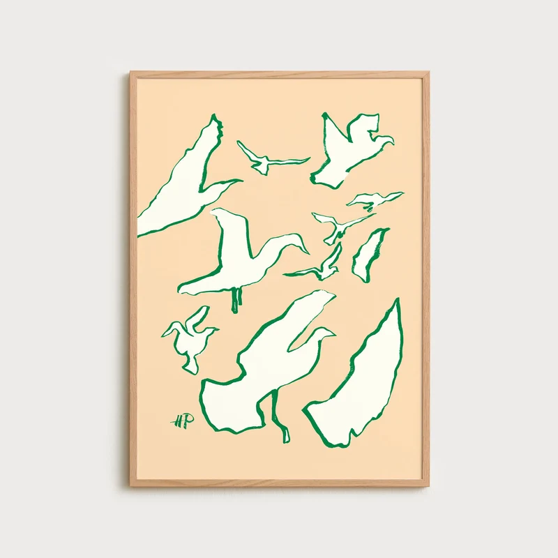 Birds sand green