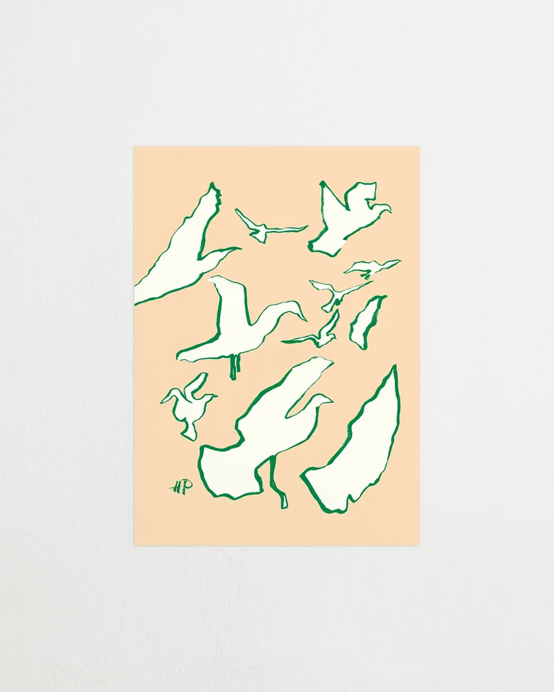 Birds sand green