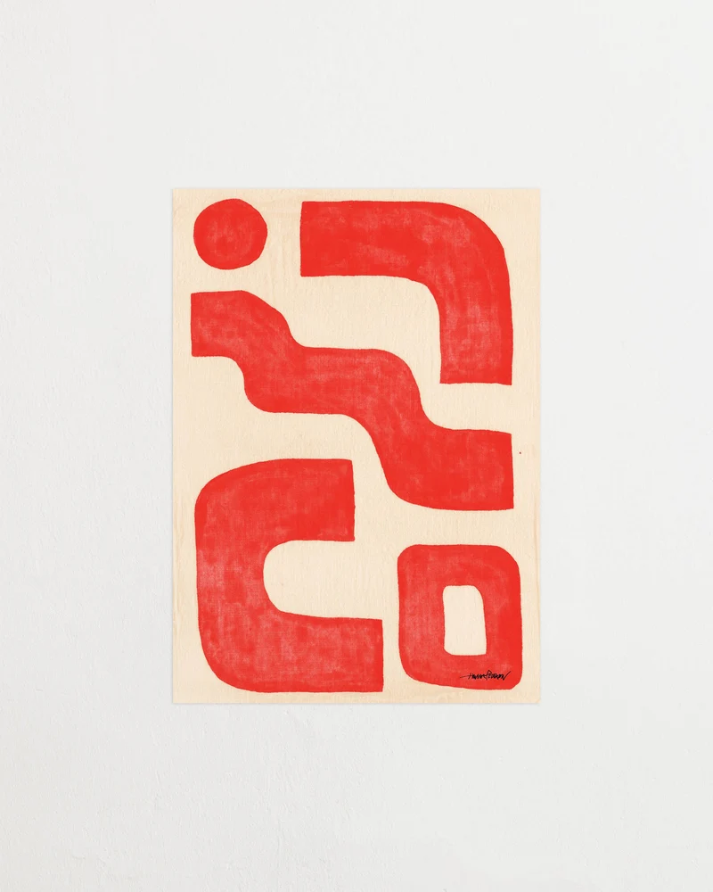 Linen bright red