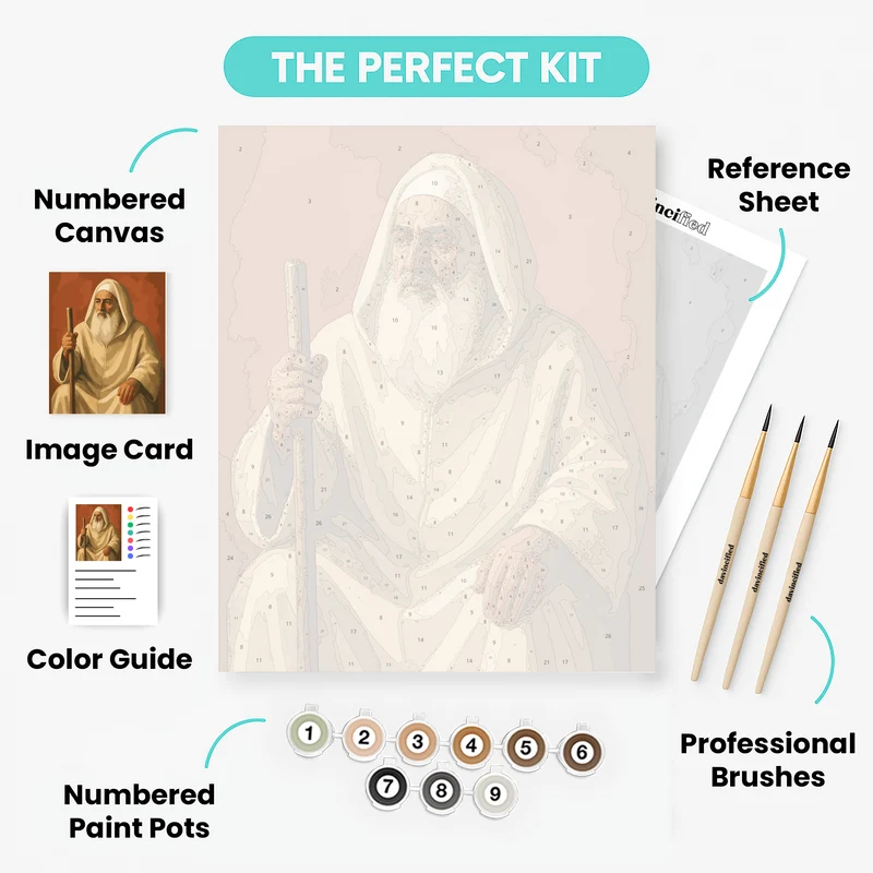 Baba Sali Portrait - Paint by Numbers Kit