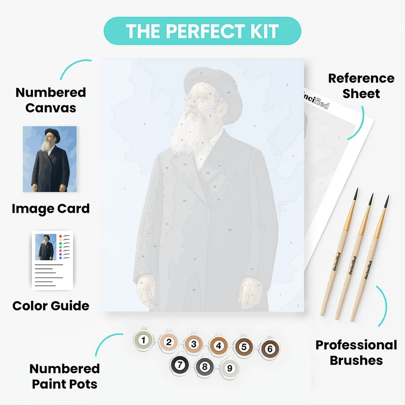 Rabbi Kook's Gaze - Paint by Numbers Kit