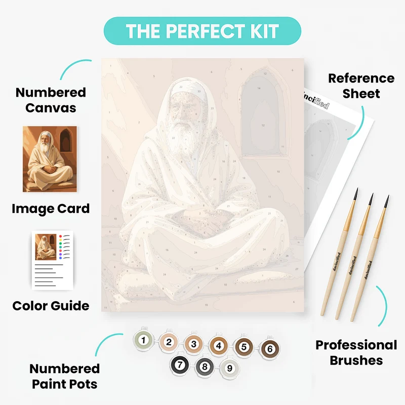 Baba Sali in Meditation - Paint by Numbers Kit
