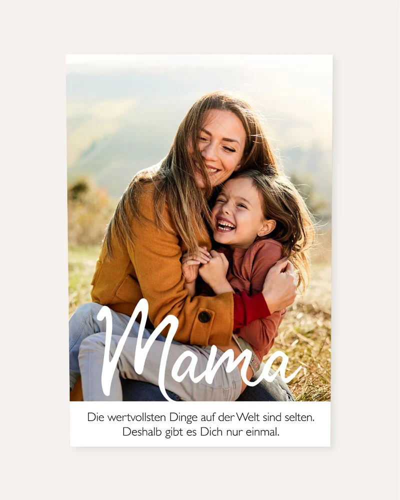 Wertvollste Mama - Foto-Poster