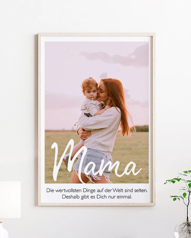 Wertvollste Mama - Foto-Poster