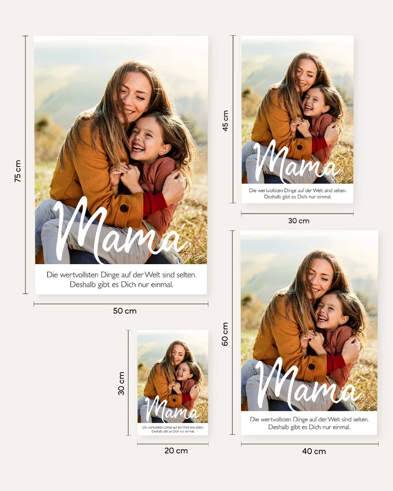 Wertvollste Mama - Foto-Poster