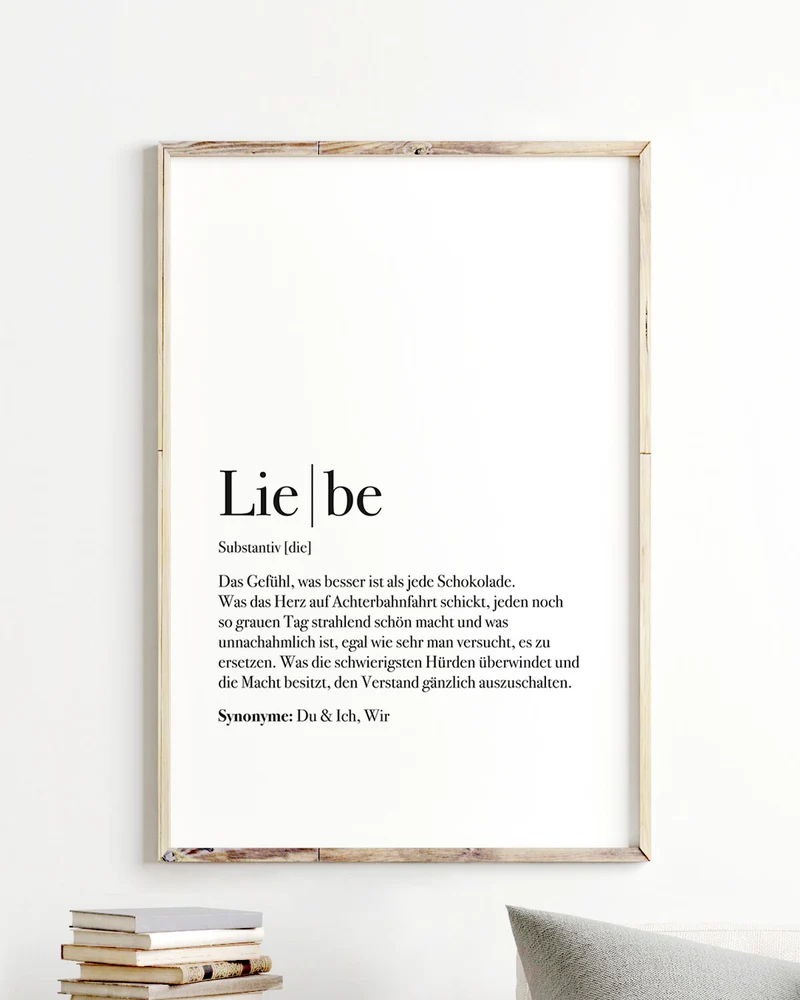 Definition Liebe - Foto-Poster