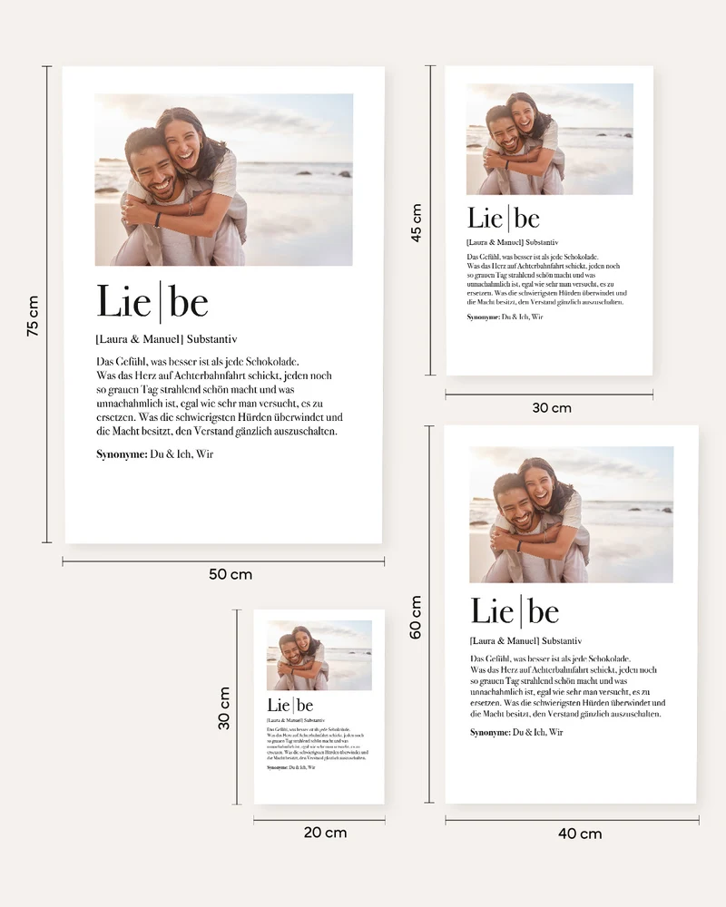 Definition Liebe - Foto-Poster