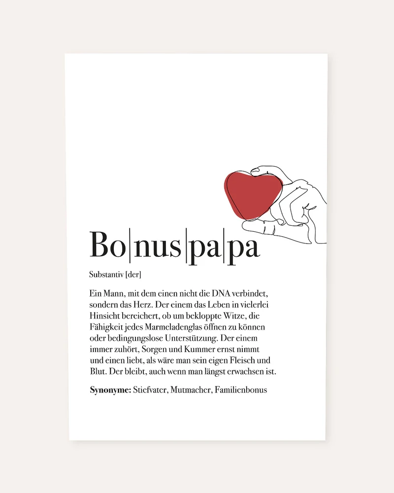 Definition Bonuspapa - Poster